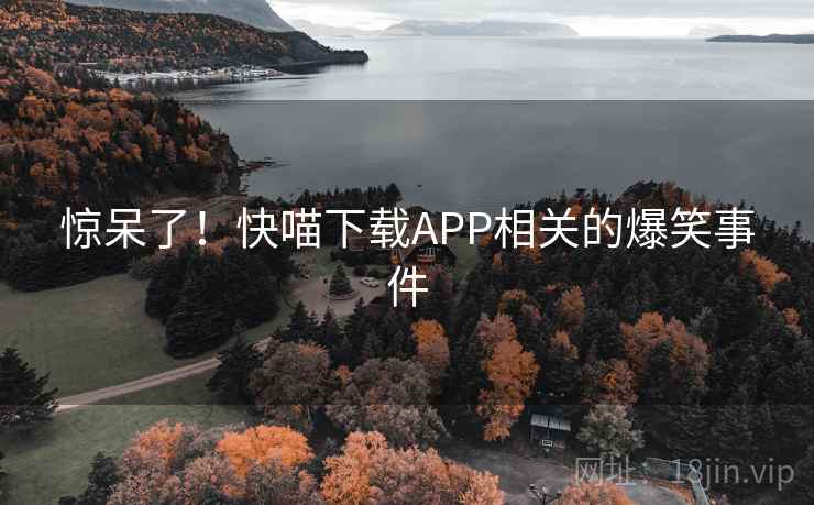 惊呆了!快喵下载APP相关的爆笑事件 惊呆了!快喵下载APP相关的爆笑事件